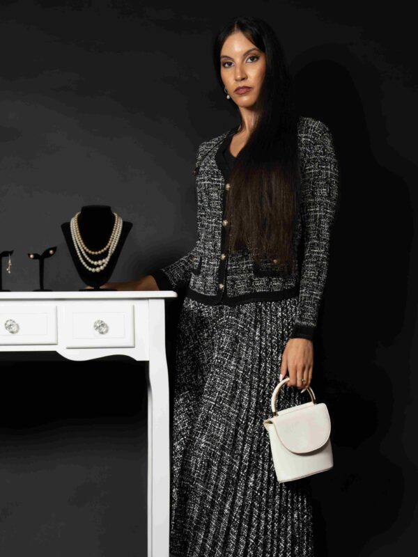 Black Luxe Jacket Dress(3)