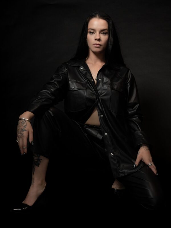 Black Suede Leather Set(1)
