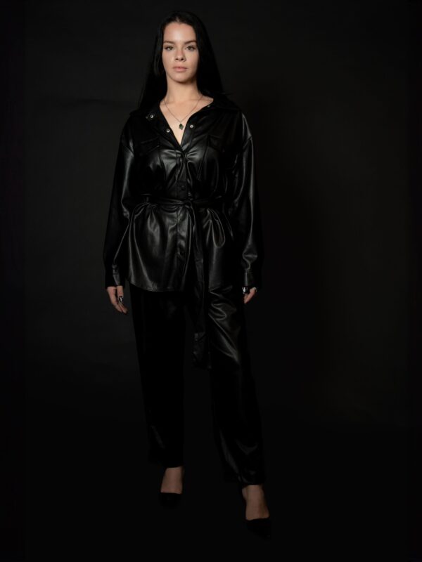 Black Suede Leather Set(2)