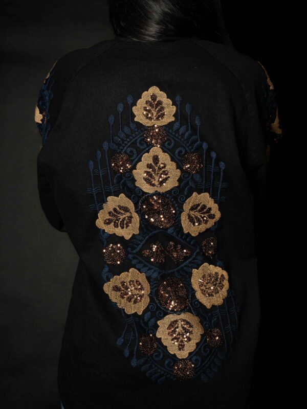 Denim Kimono Embroidered Jacket(1)