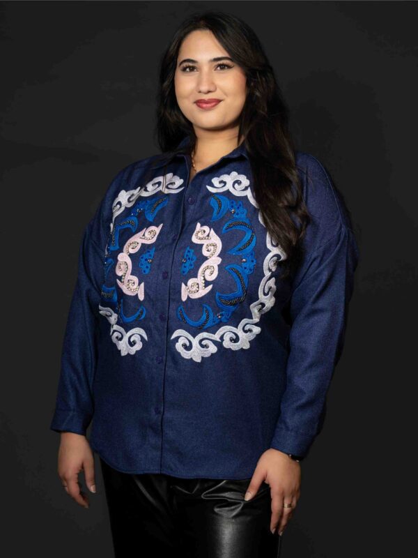 Embellished Denim Shirt