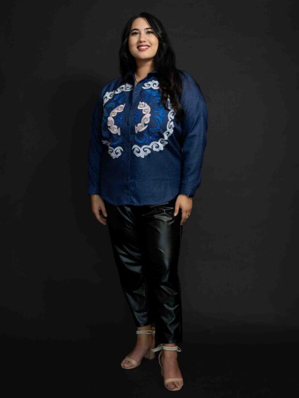 Embellished Denim Shirt(2)