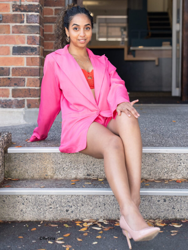 Pink Oversized Blazer & Shorts(12)