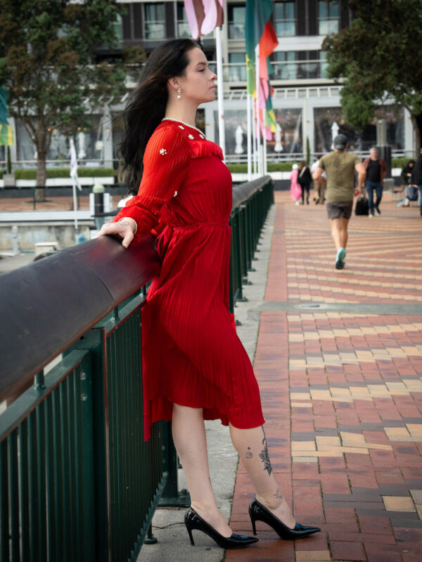 Valentine Dress- Ruby Red