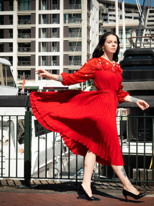 Valentine Dress - Ruby Red