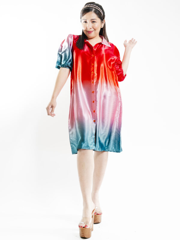 Rainbow Rush Silk Dress