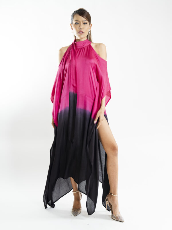 Silk Pink Ombre Kaftan