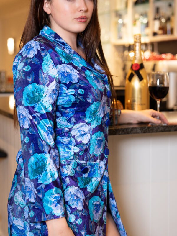 Azure Velvet Dress(5)