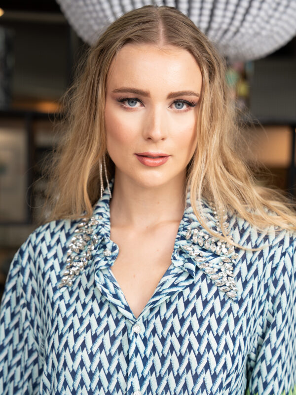 Misty Celadon Blouse