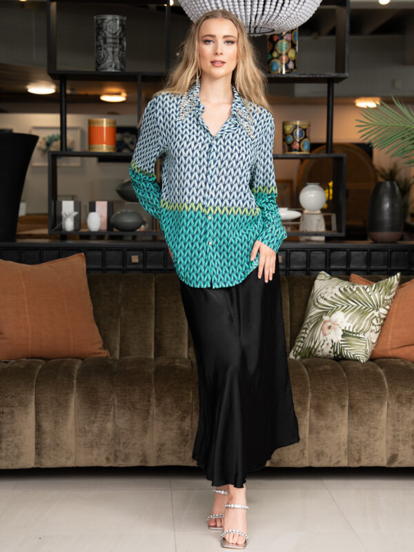 Misty Celadon Blouse(5)