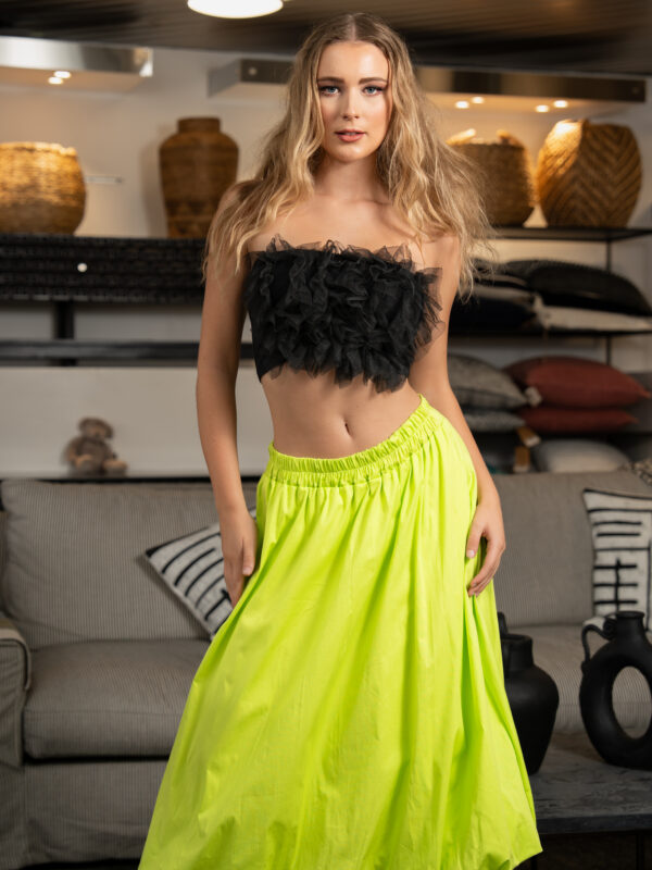 Ruffled Romance Top & Lime Twist Skirt (3)