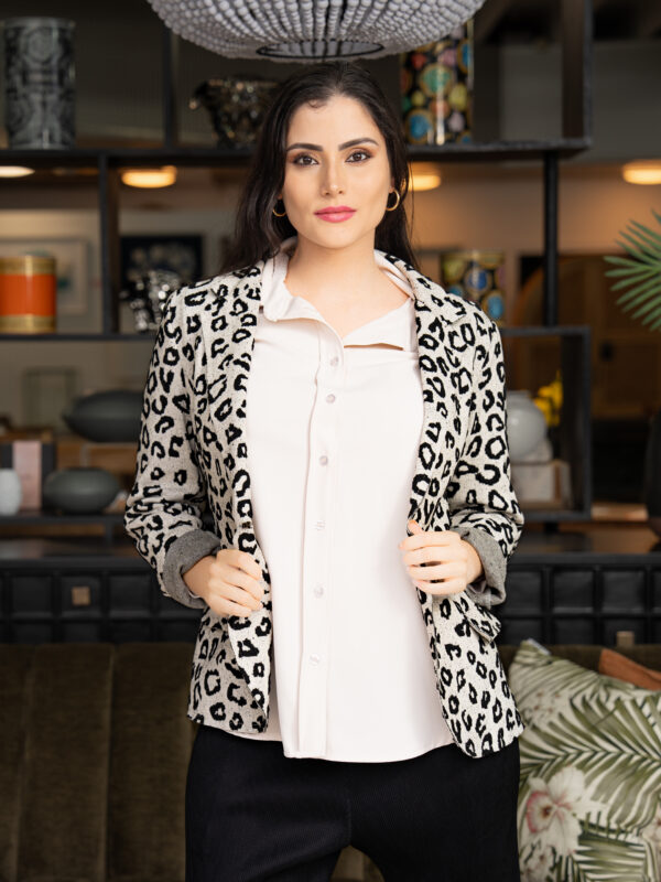 Safari Chic Gray Blazer