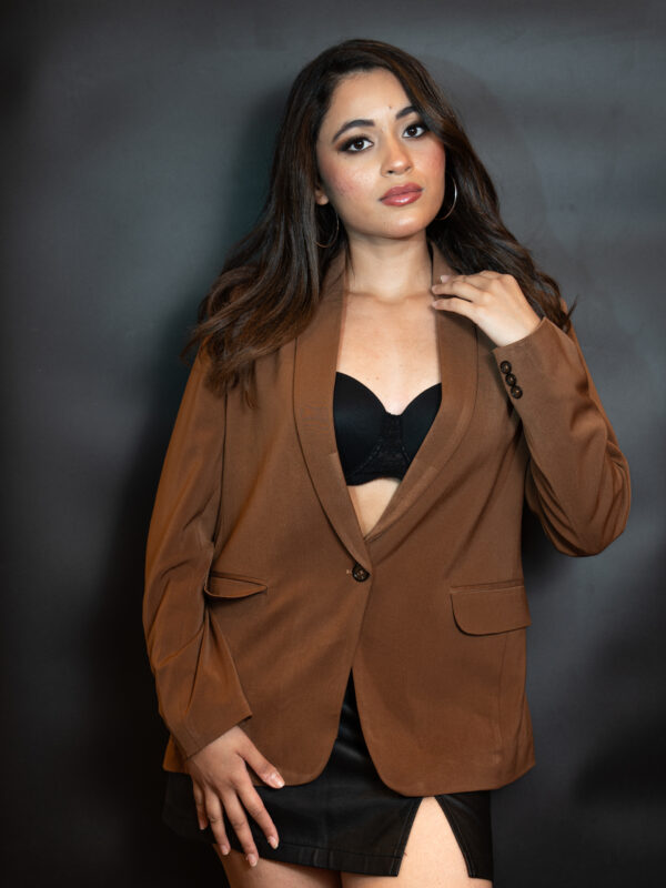Brown Classic Blazer.