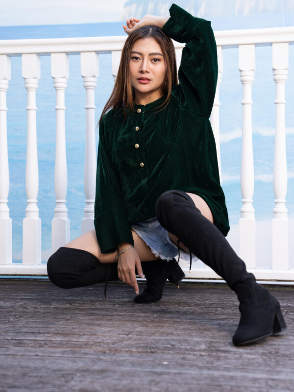 Emerald Velvet Top(1)