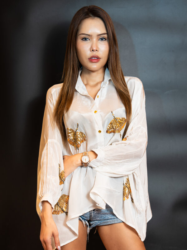Ivory Embroidered Shirt(2)