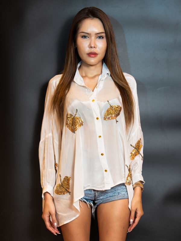 Ivory Embroidered Shirt