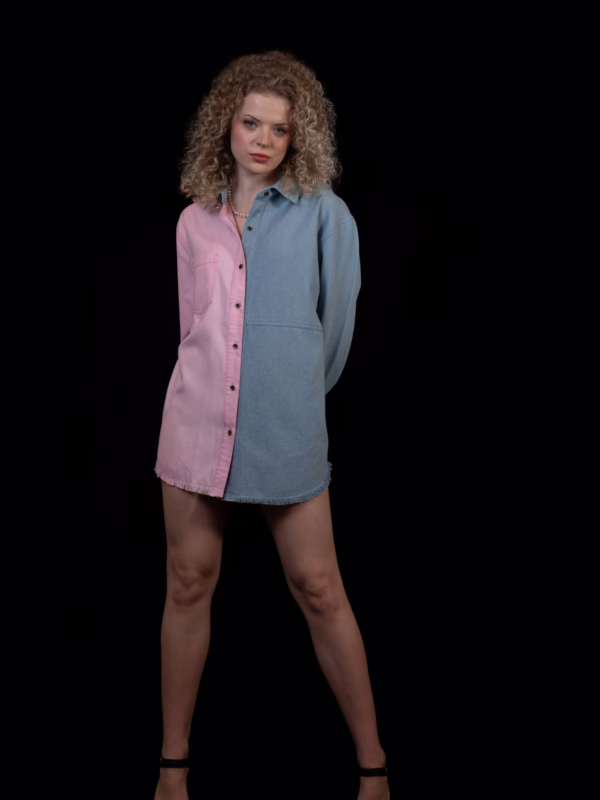 Blush Denim Shirt