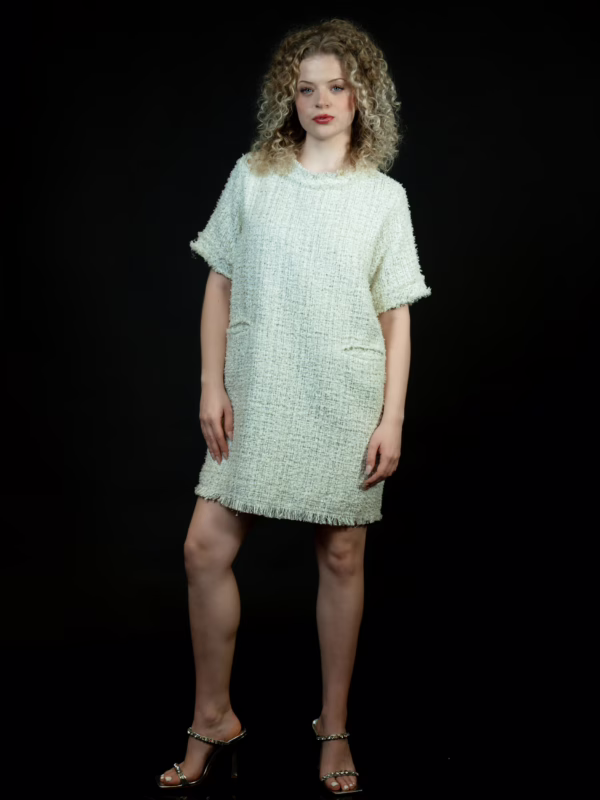 Ivory Tweed Dress(2)