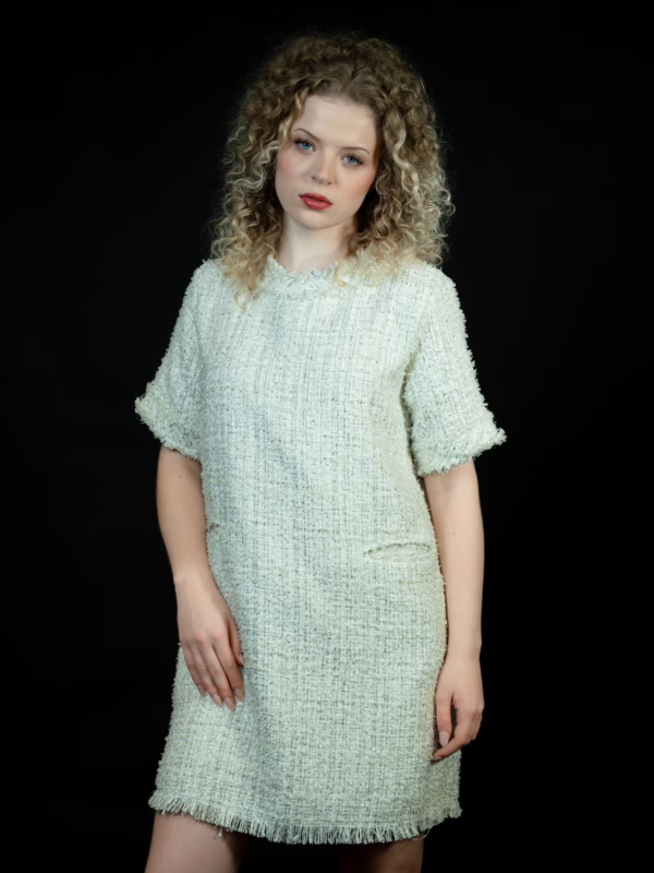 Ivory Tweed Dress(5)