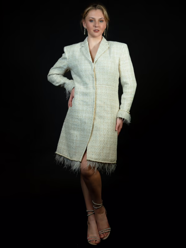 Ivory Tweed Empress Coat(2)