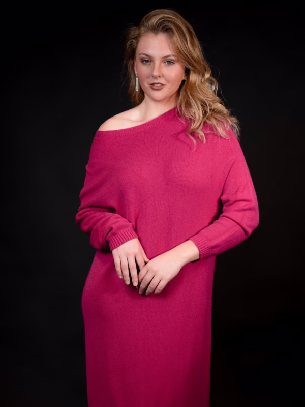 Pink Blaze Sweater Dress1