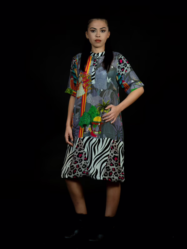 Vibrant Voyage Dress(2)
