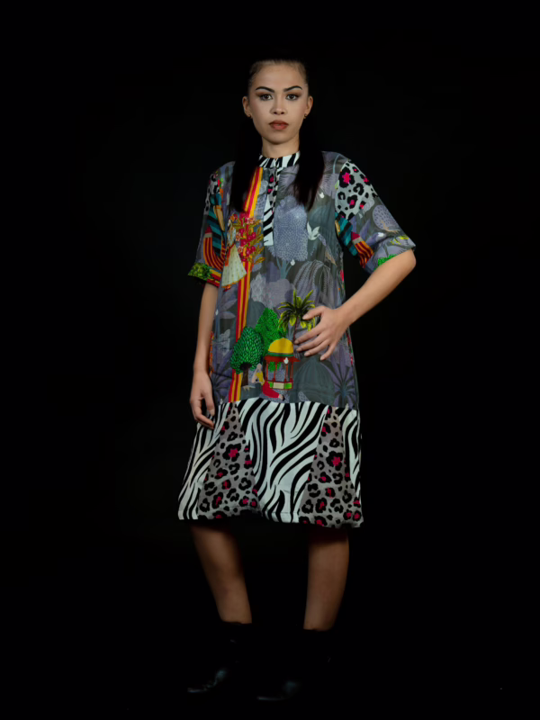 Vibrant Voyage Dress(3)