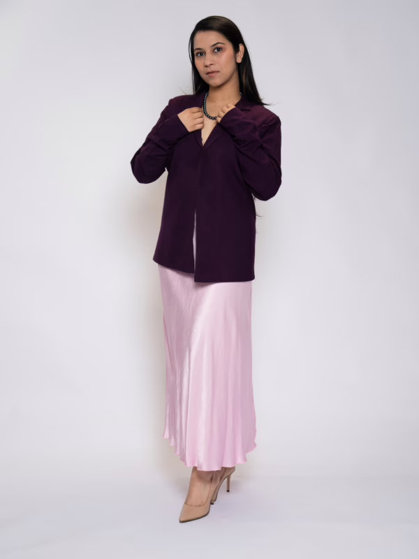 Pink Mist Bias Skirt