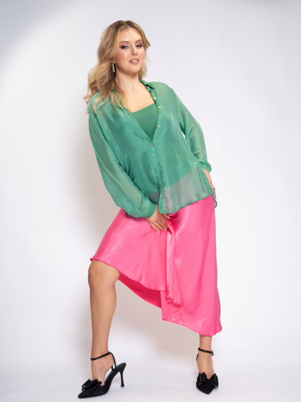 Emerald Chiffon Shirt