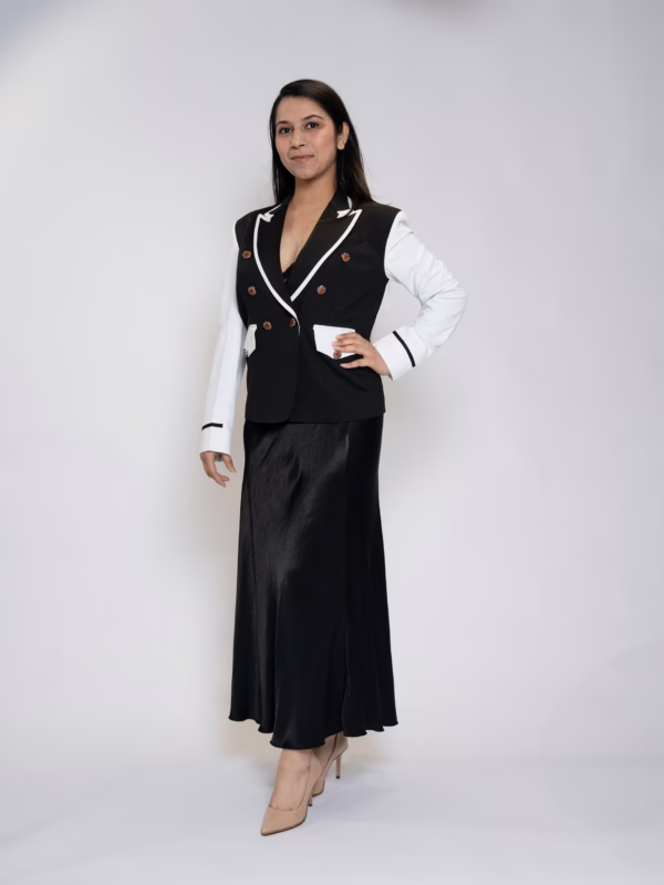 Silk Noir Bias Skirt