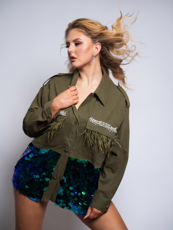 Olive Luxe Trooper Jacket