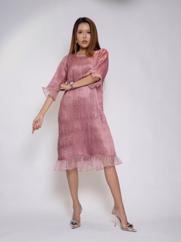 Shine in a Blush Dress