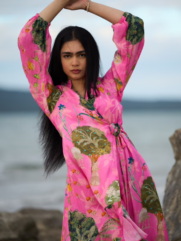 The Blush Breeze Wrap Dress.