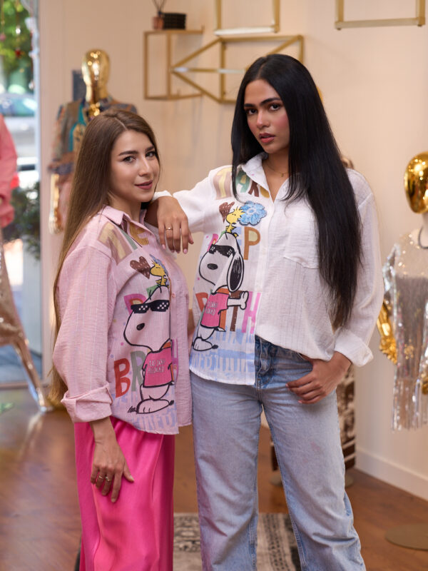 Rosaline Animalia Shirt & White Animalia Shirt